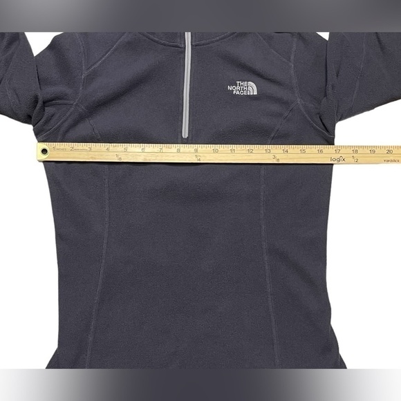 The North Face women's fleece sweatshirt pullover half zip long sleeve Sz Small - Picture 13 of 16